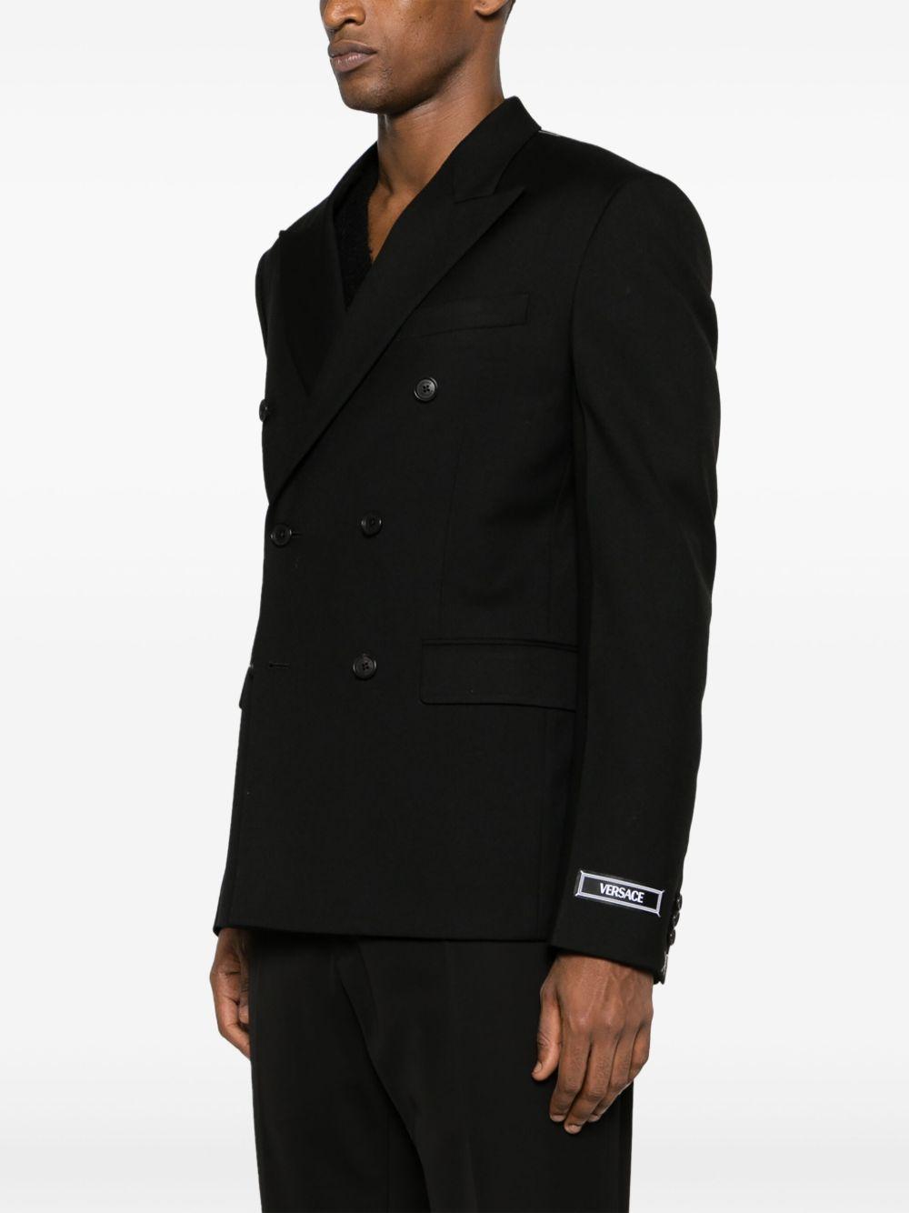 double-breasted virgin wool blazer Product Image