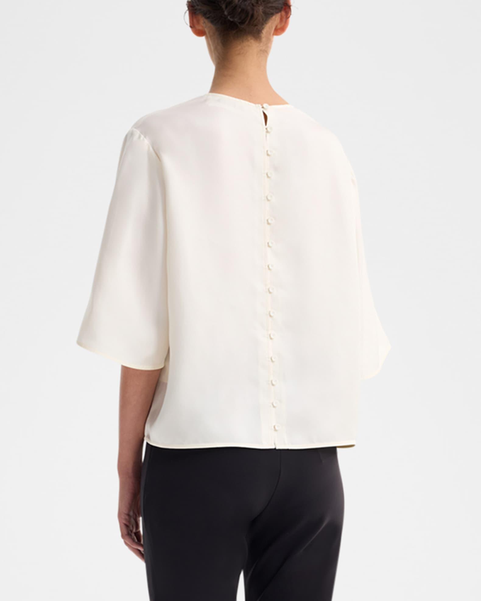 Buttoned Silk Top Product Image