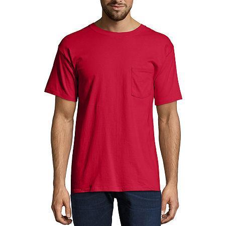 Men's Hanes® Beefy-T 2-Pack Pocket T-Shirt, Size: XL, White Product Image