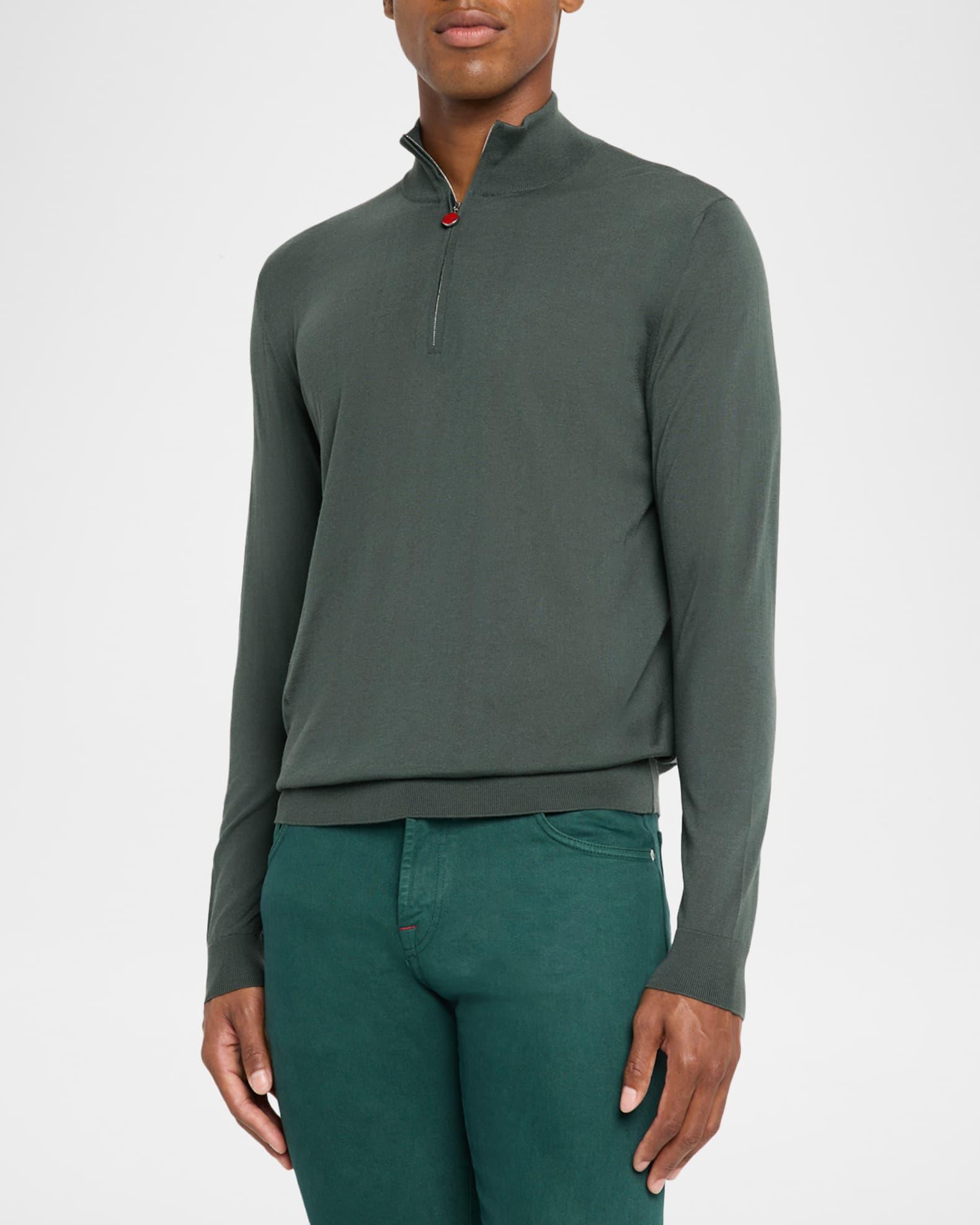 Men's Wool Half-Zip Sweater Product Image