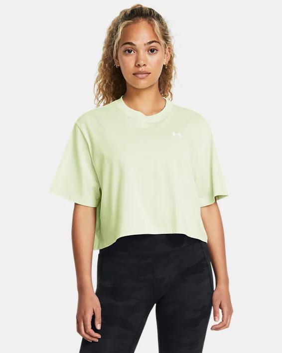 Women's UA Boxy Crop Logo Short Sleeve Product Image