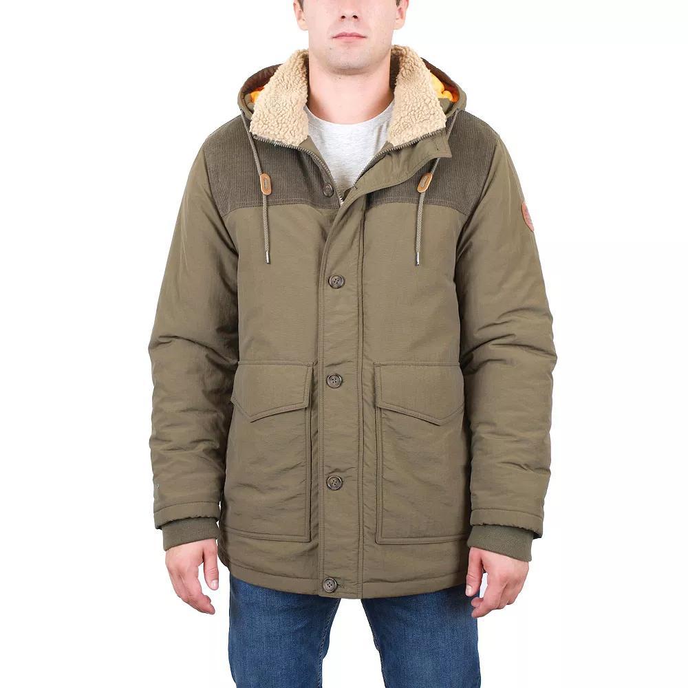 Men's Mountain and Isles Parka with Corduroy Combo Yoke, Size: Medium, Rosemary Product Image