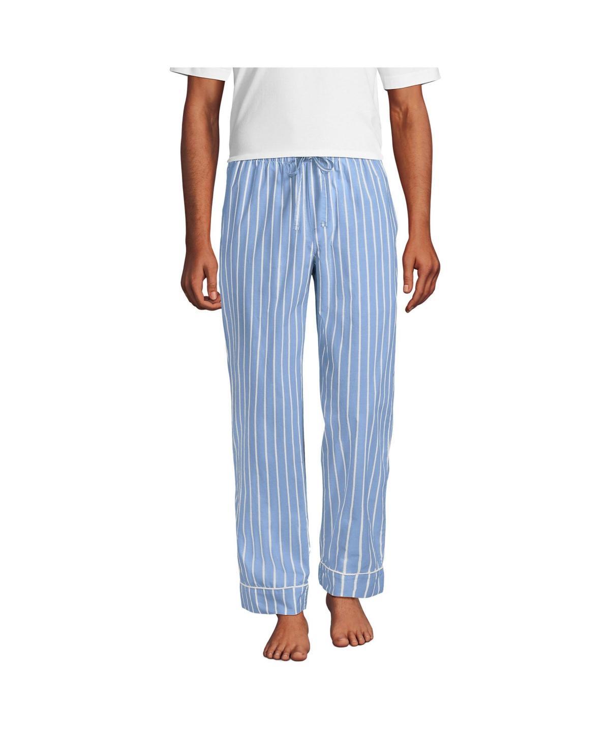 Men's Lands' End Essential Pajama Pants, Size: Large, Blue Chambray Product Image