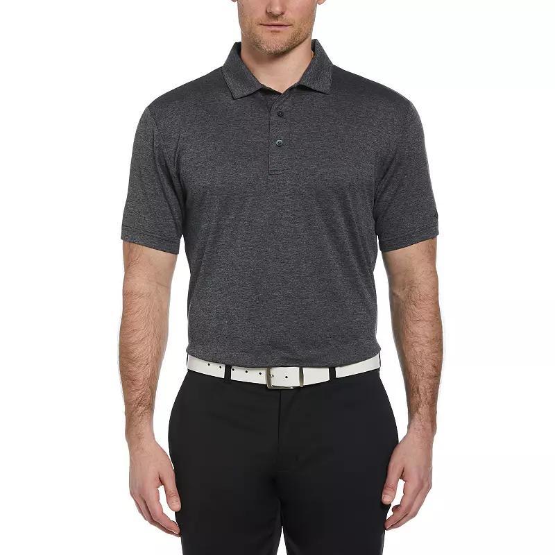 Men's Grand Slam Regular Fit Self Collar Heather Golf Polo, Size: Medium, Grey Grey Product Image