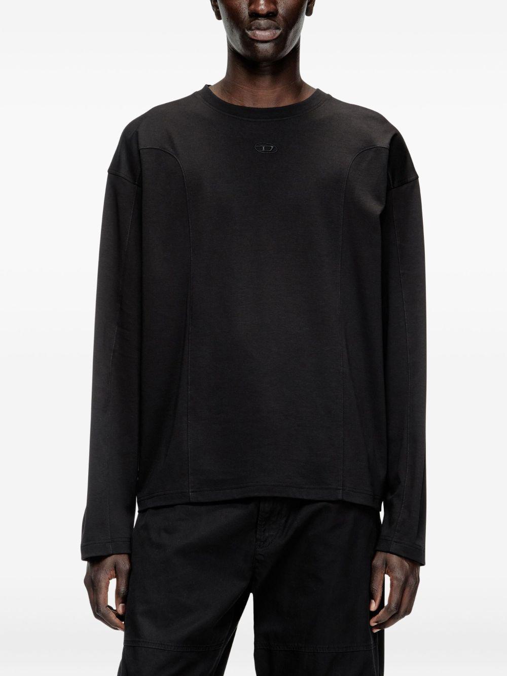 T-Boxt-LS-INT panelled long-sleeves T-shirt Product Image