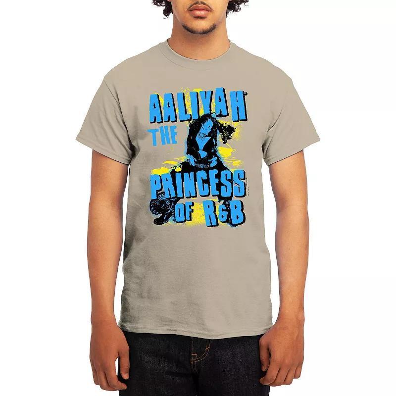 Men's Aaliyah Punk Spray Paint Princess of R&B Tee, Size: Medium, Red Product Image