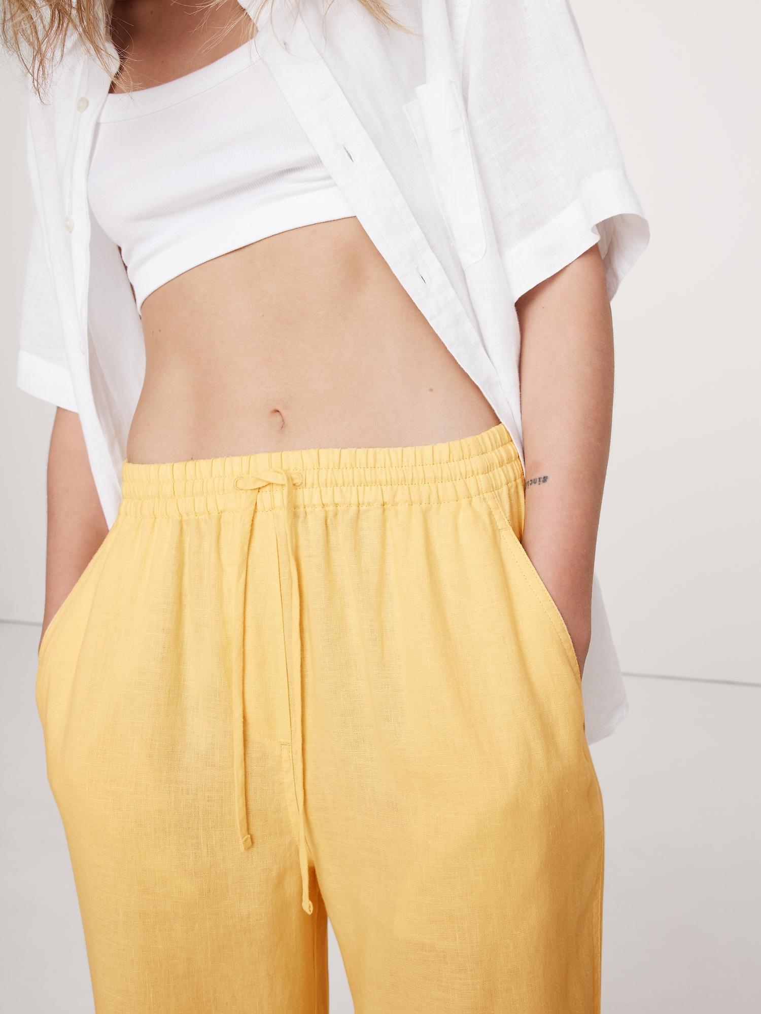 Linen Pull-On Ankle Pant Product Image