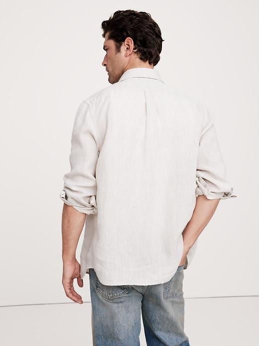 Slim-Fit Linen Shirt Product Image