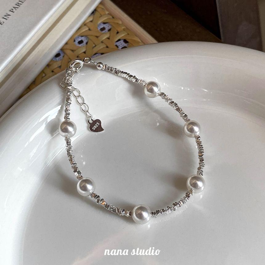 Faux Pearl Alloy Bracelet Product Image