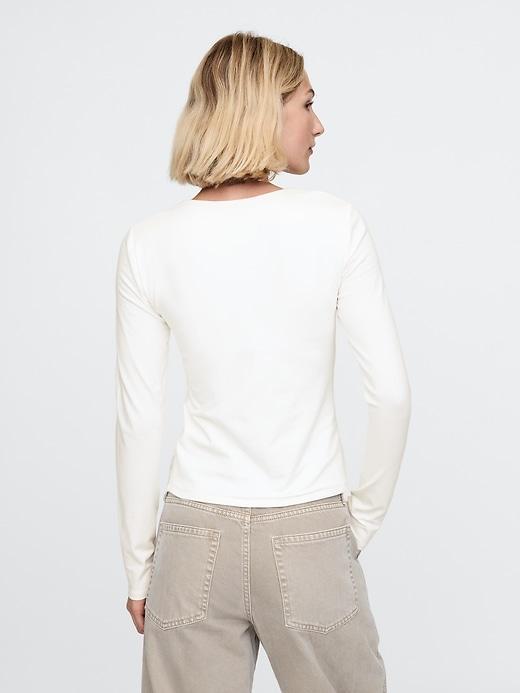 CloseKnit Jersey Square-Neck Top Product Image