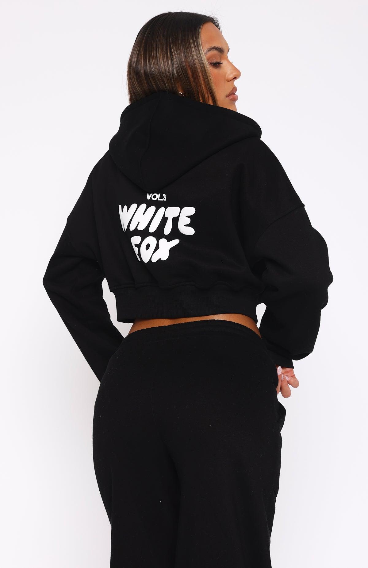 Offstage Cropped Zip Hoodie Monochrome Product Image