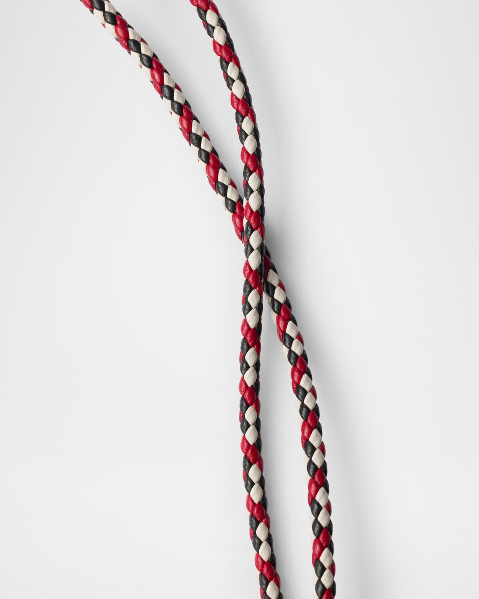 Leather Wallet with Braided Shoulder Strap Product Image