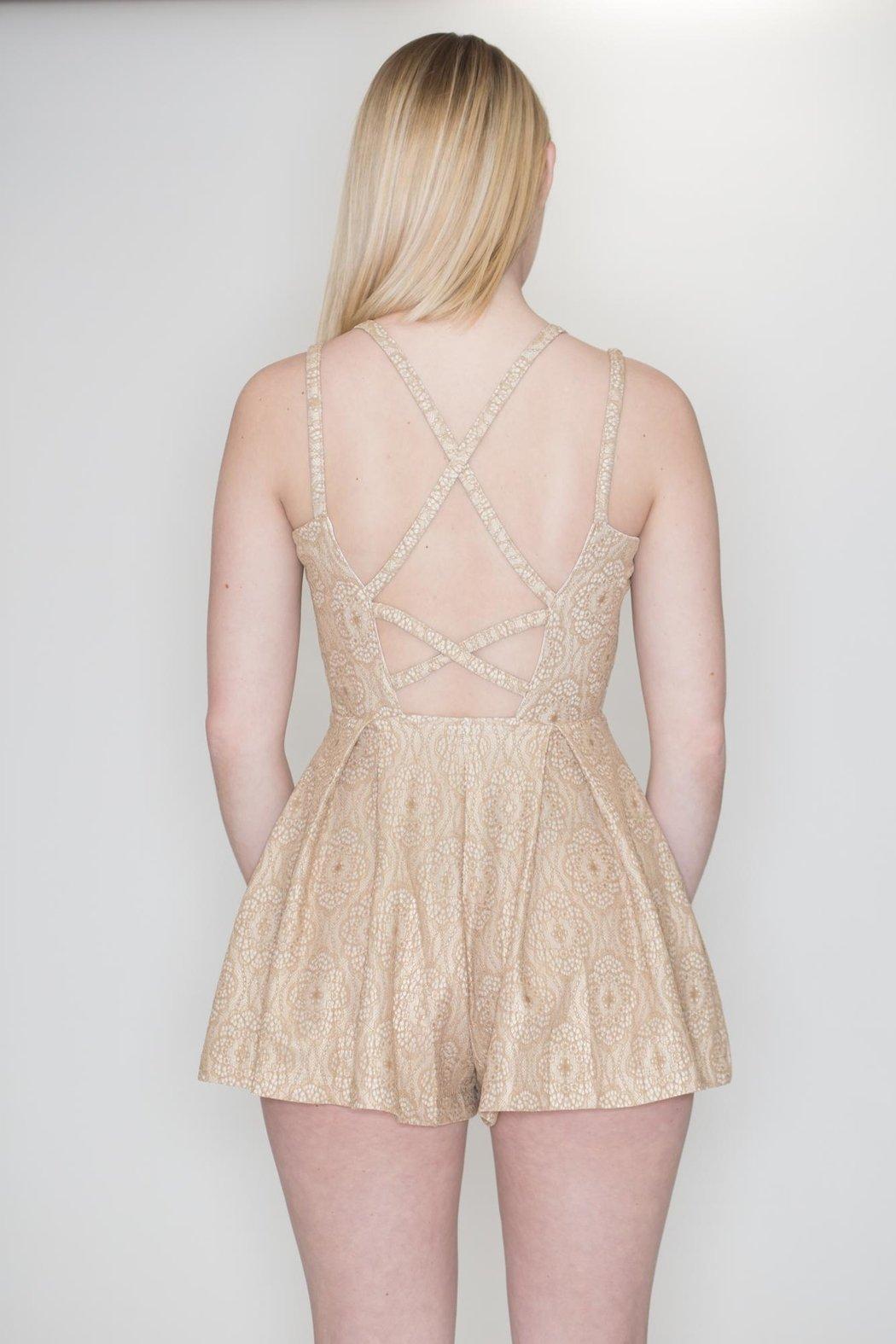 Strappy Back Romper Product Image