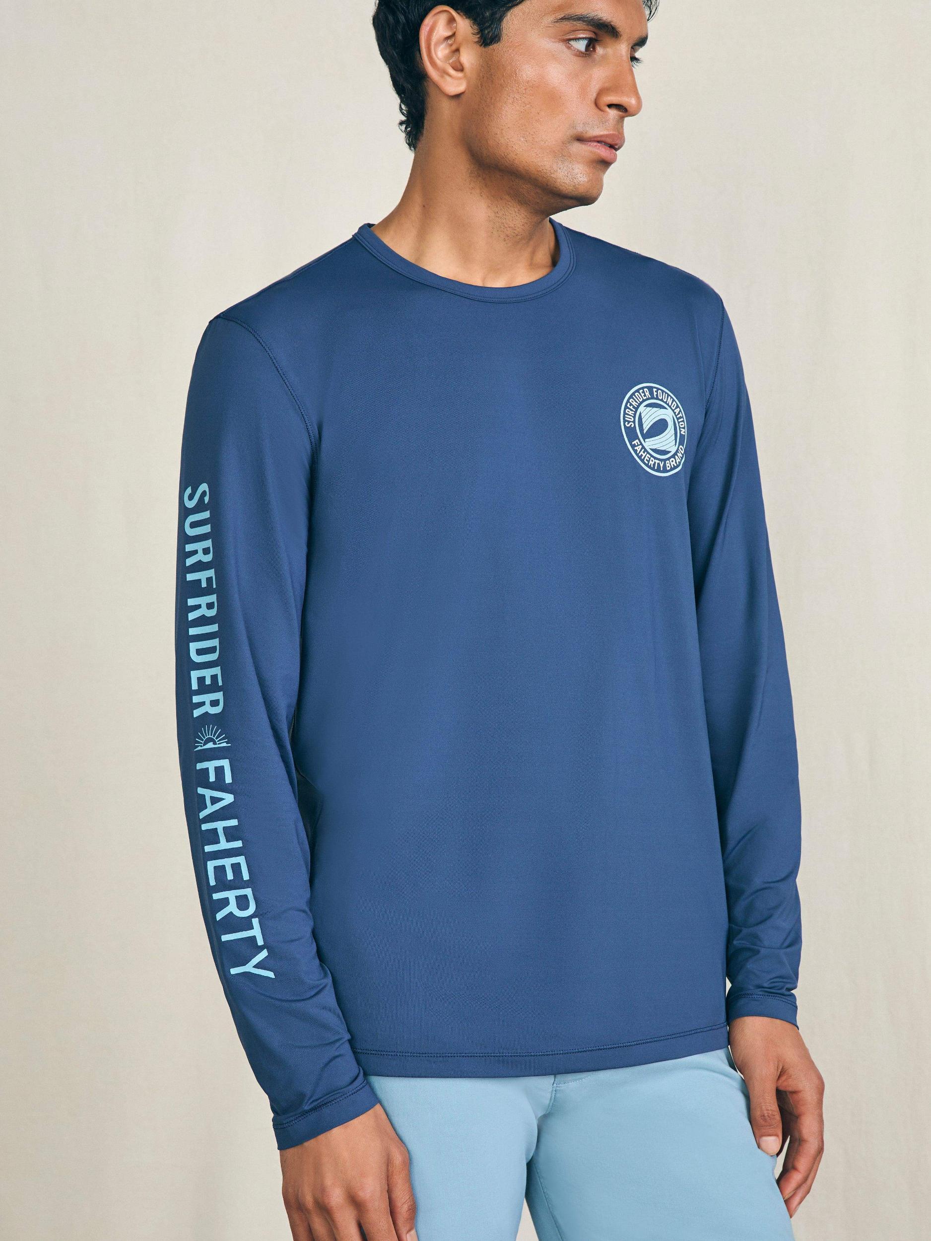 Long-Sleeve Surfrider Shorelite UPF Tee - Deep Navy Male Product Image