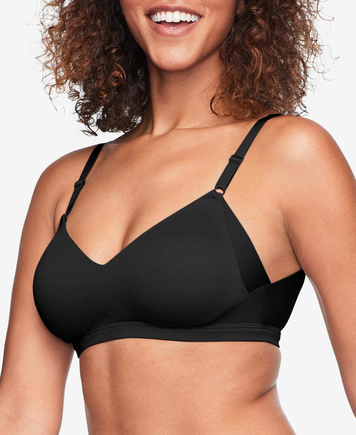 Warners No Side Effects® Underarm and Back-Smoothing Comfort Wireless Lift T-Shirt Bra RN2231A, Women's, Size: Large, Black Product Image