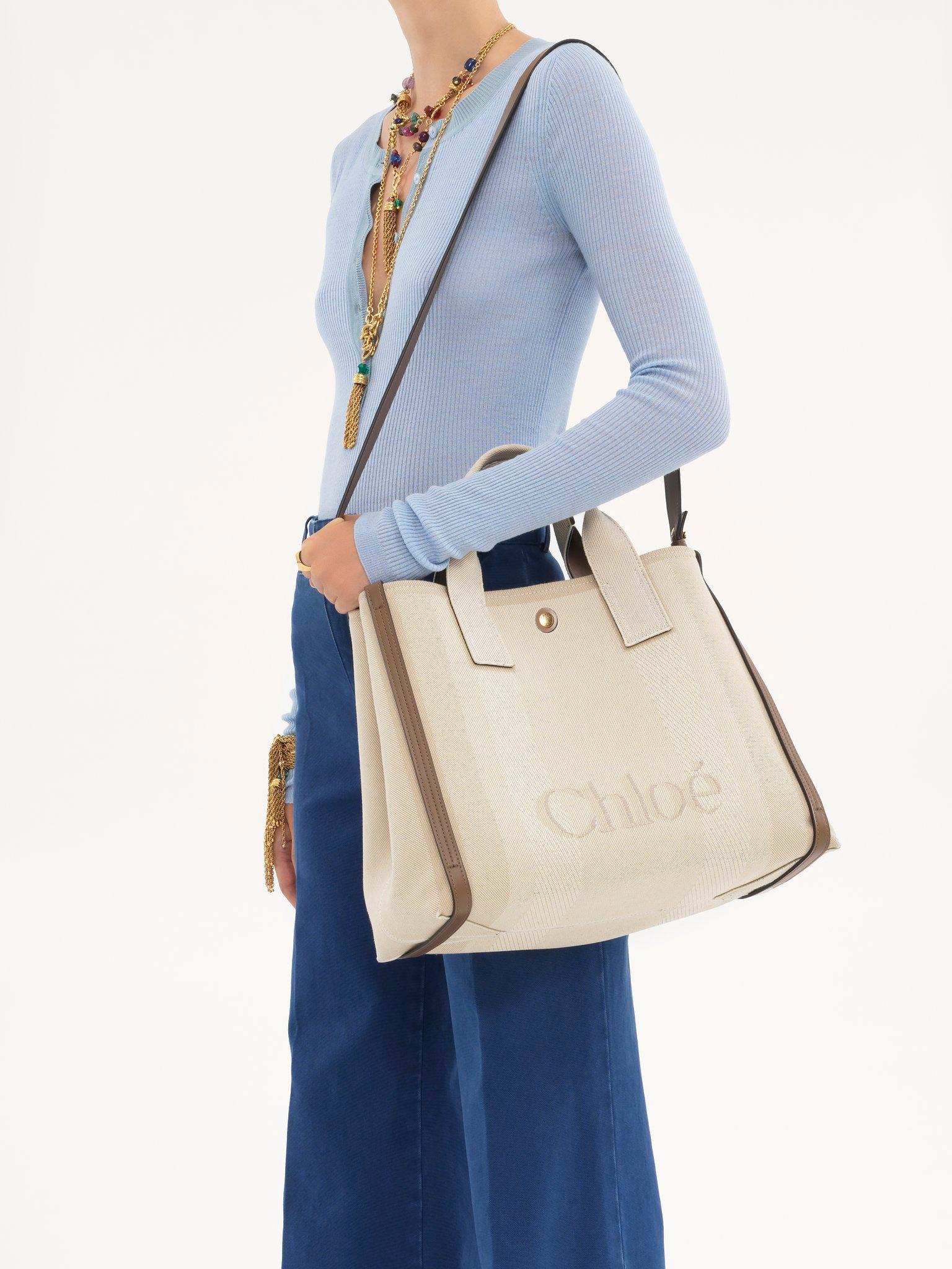 Chloé Carry tote bag in canvas Product Image