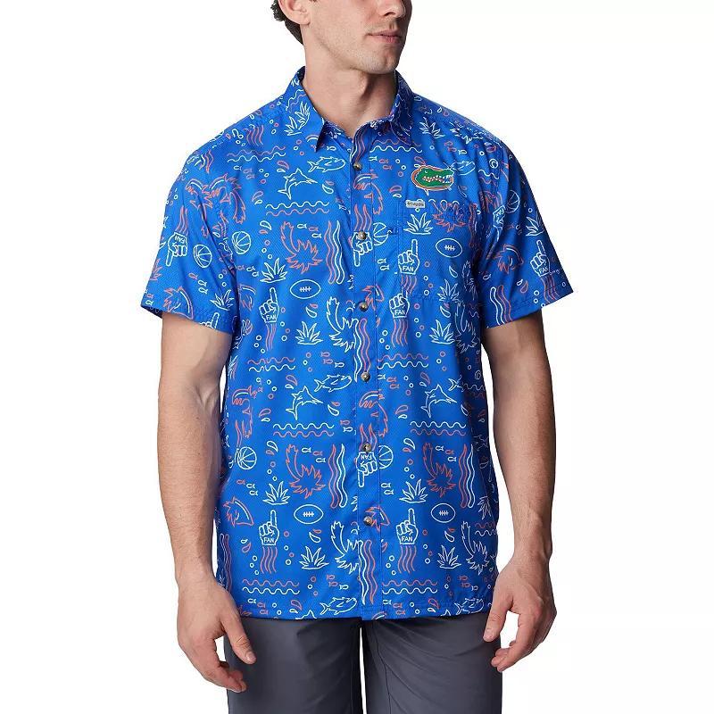 Columbia Mens Collegiate PFG Super Slack Tide Shirt - Florida- Product Image