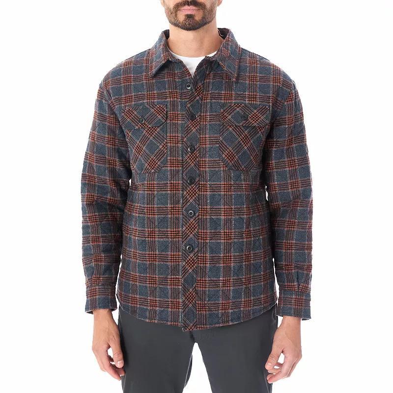 Men's Smith's Workwear Quilted Flannel Shirt Jacket,  Product Image