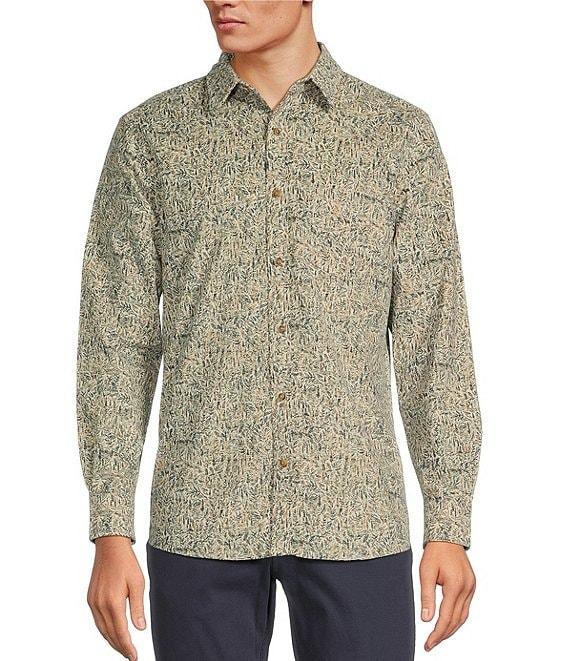 Rowm The Nomad Long Sleeve Woodland Print Washed Corduroy Shirt Product Image