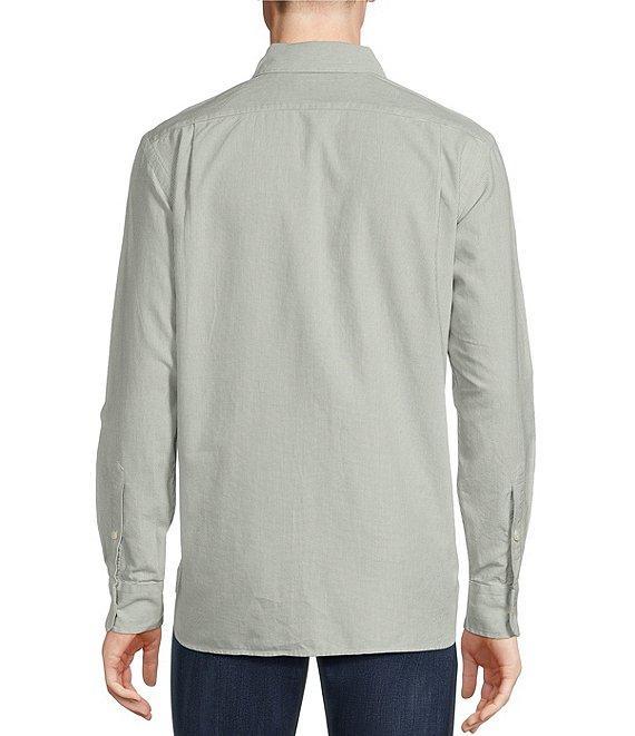 Cremieux Blue Label Classic Fit Micro Stripe Oxford Long Sleeve Woven Shirt Product Image