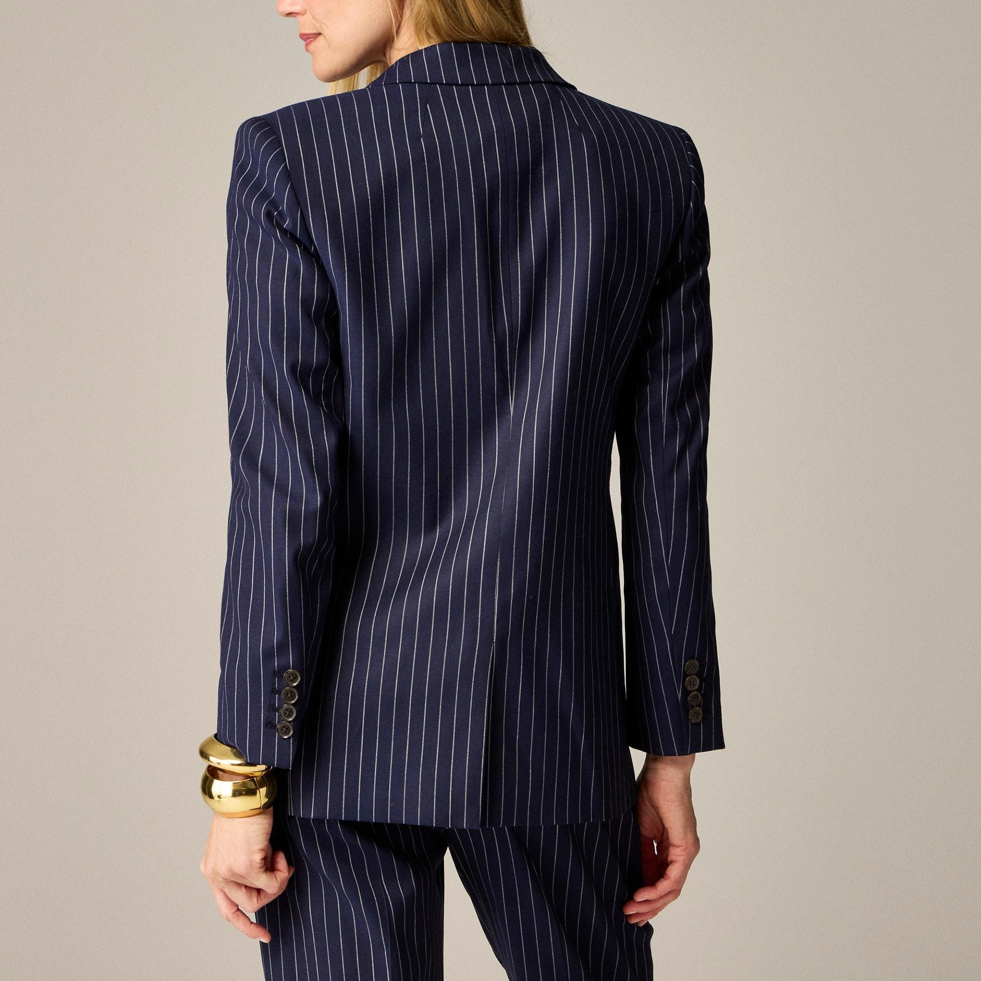 Collection Vivienne blazer in pinstripe Italian wool blend Product Image