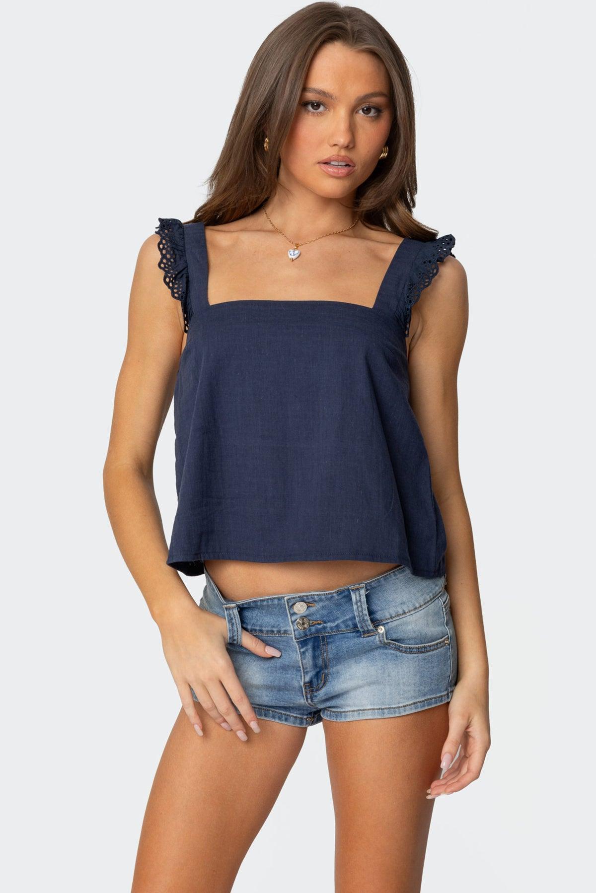 Viviana Linen Look Top Product Image