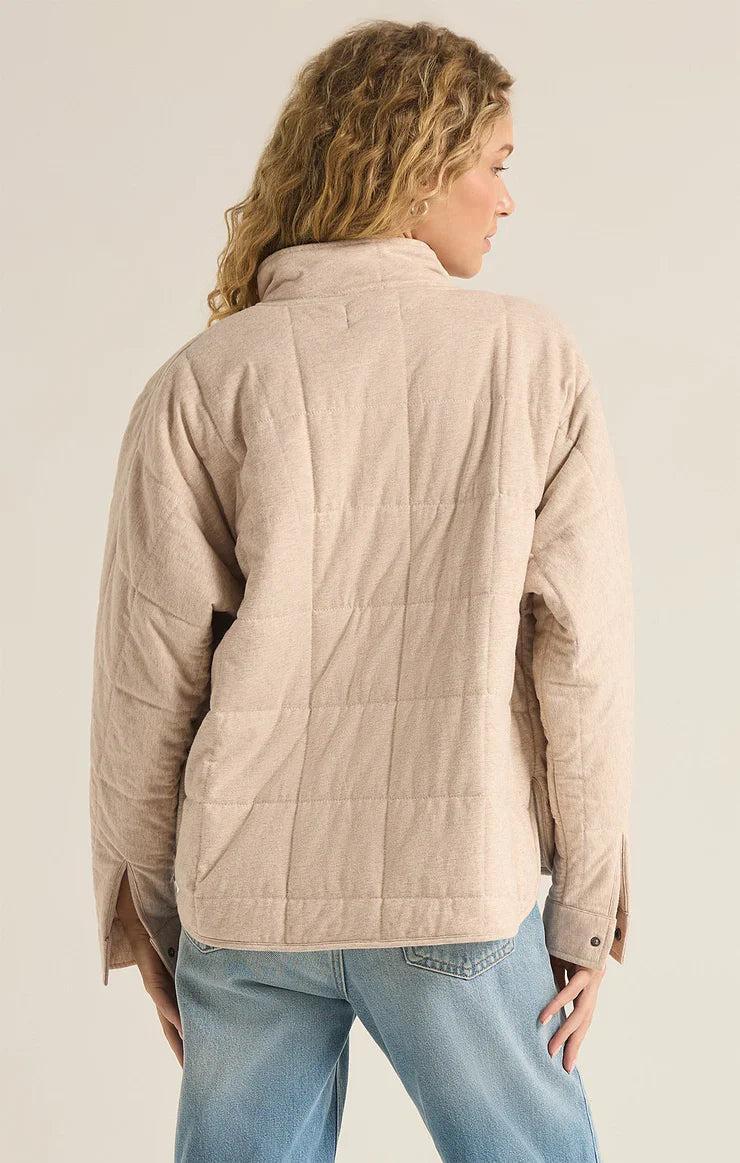 Z Supply Bonfire Jacket in Heather Latte Product Image