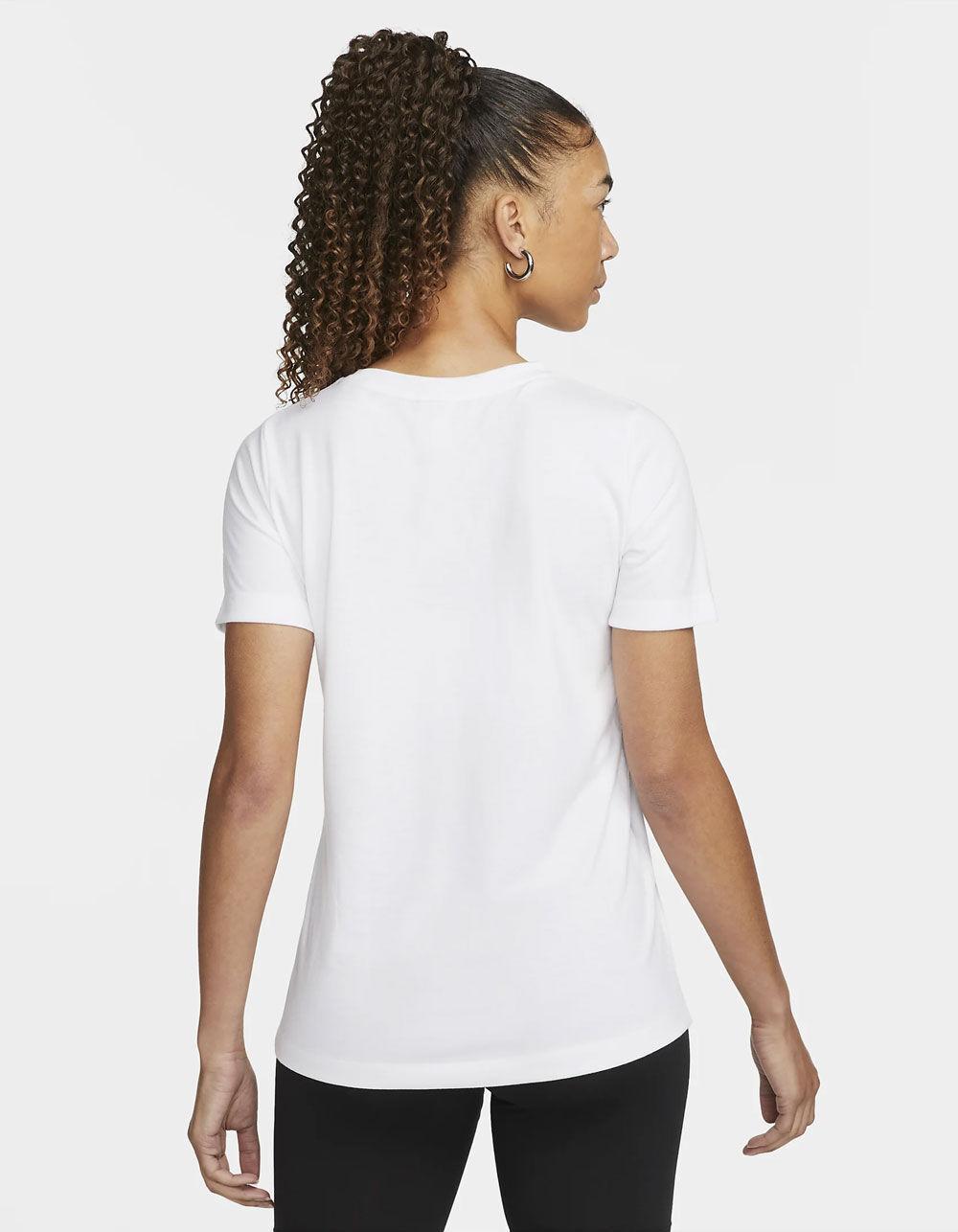 NIKE Sportswear Essential Womens Tee - WHT/BLK Product Image