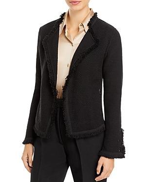 Nic+Zoe Fringe Mix Knit Jacket Product Image