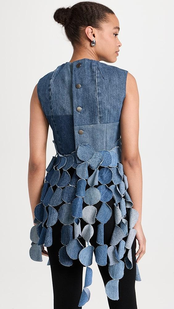 A.W.A.K.E. MODE Upcycled Denim Top | Shopbop Product Image