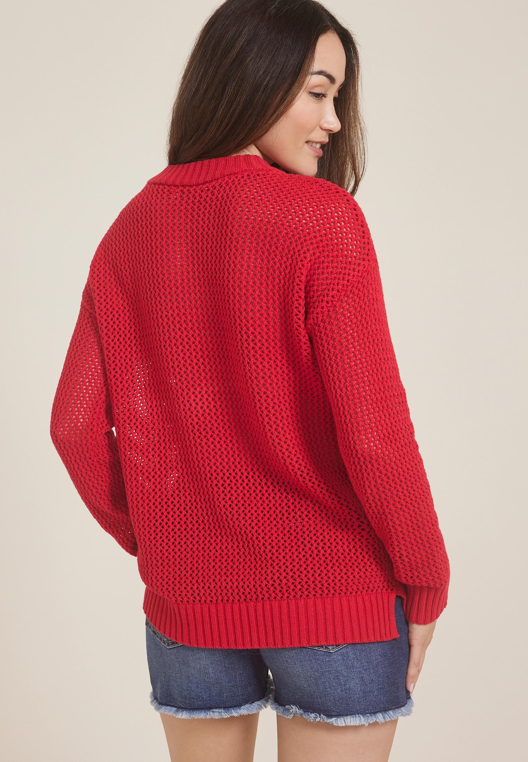 Americana Open Stitch Sweater Product Image