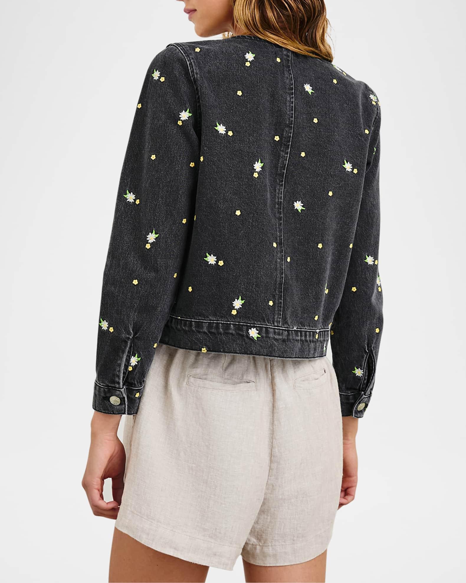 Lido Embroidered Denim Jacket Product Image