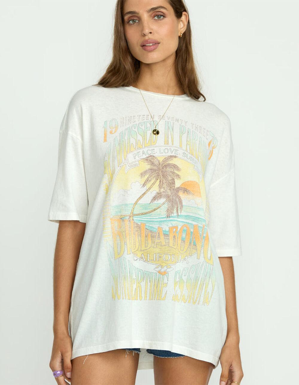 BILLABONG Sunset Mindset Womens Oversized Tee - WHITE Product Image