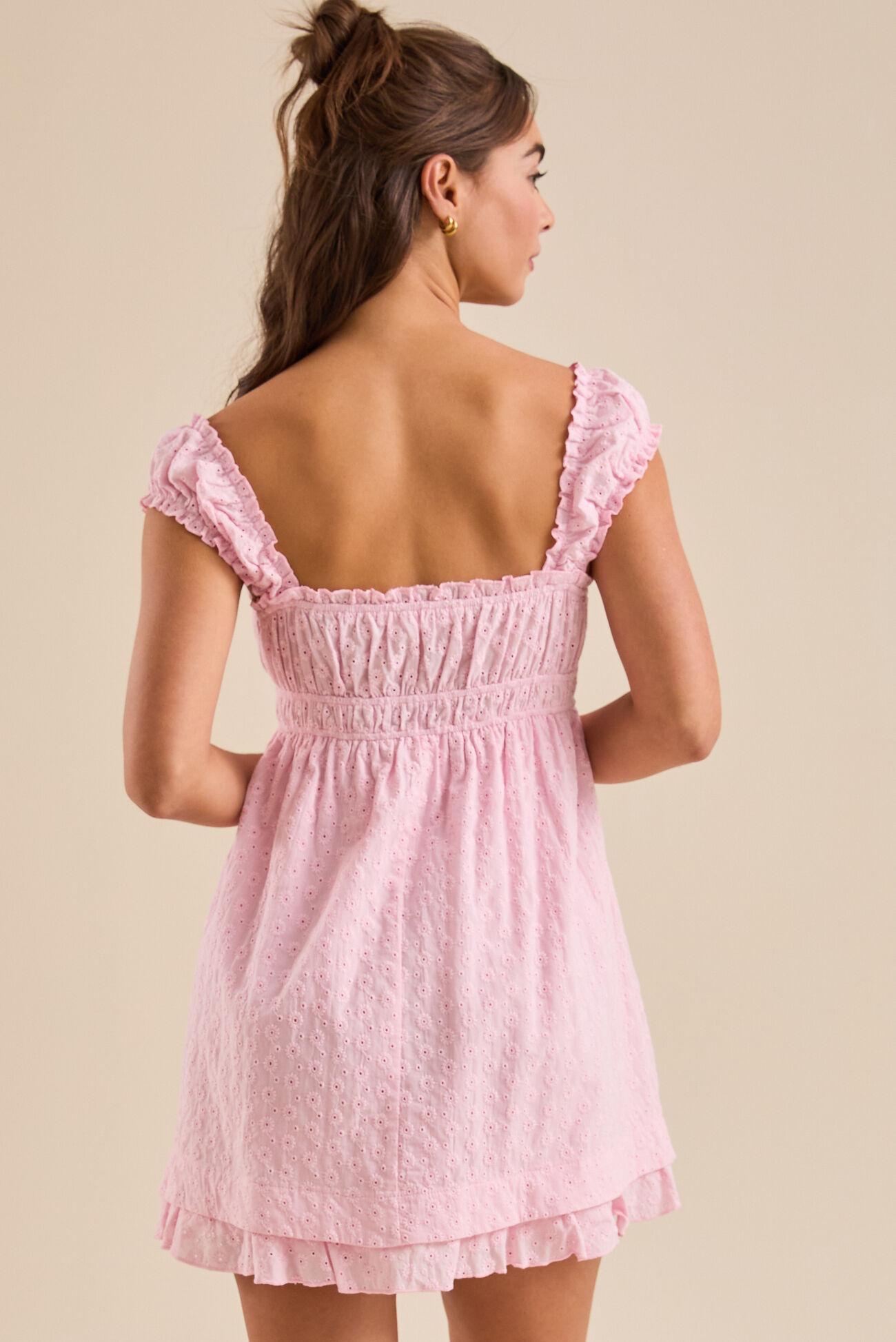 Livie Eyelet Mini Dress Product Image