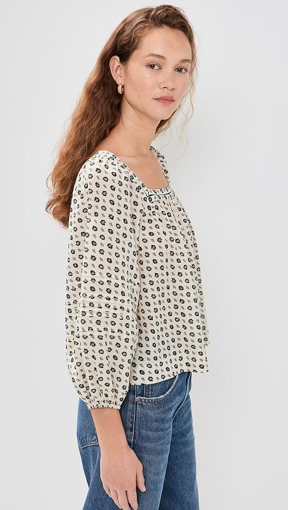 Madewell Square Neck Flowy Top | Shopbop Product Image