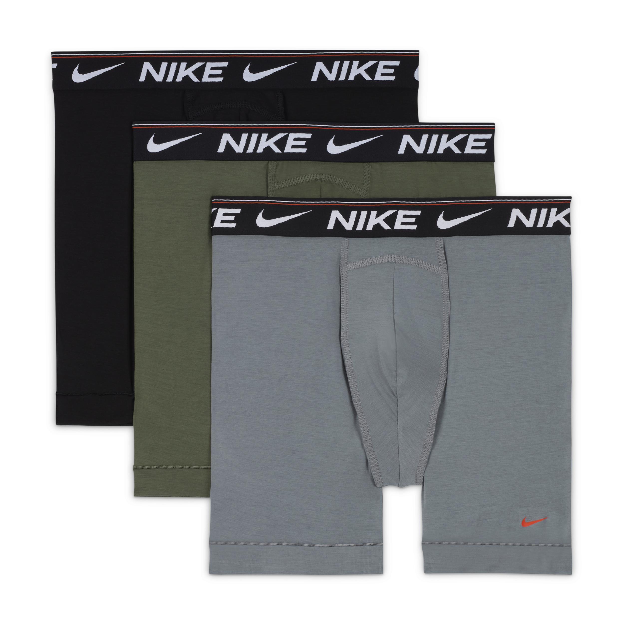 Nike Ultra Comfort Mens Dri-FIT Long Boxer Brief (3-Pack) Product Image