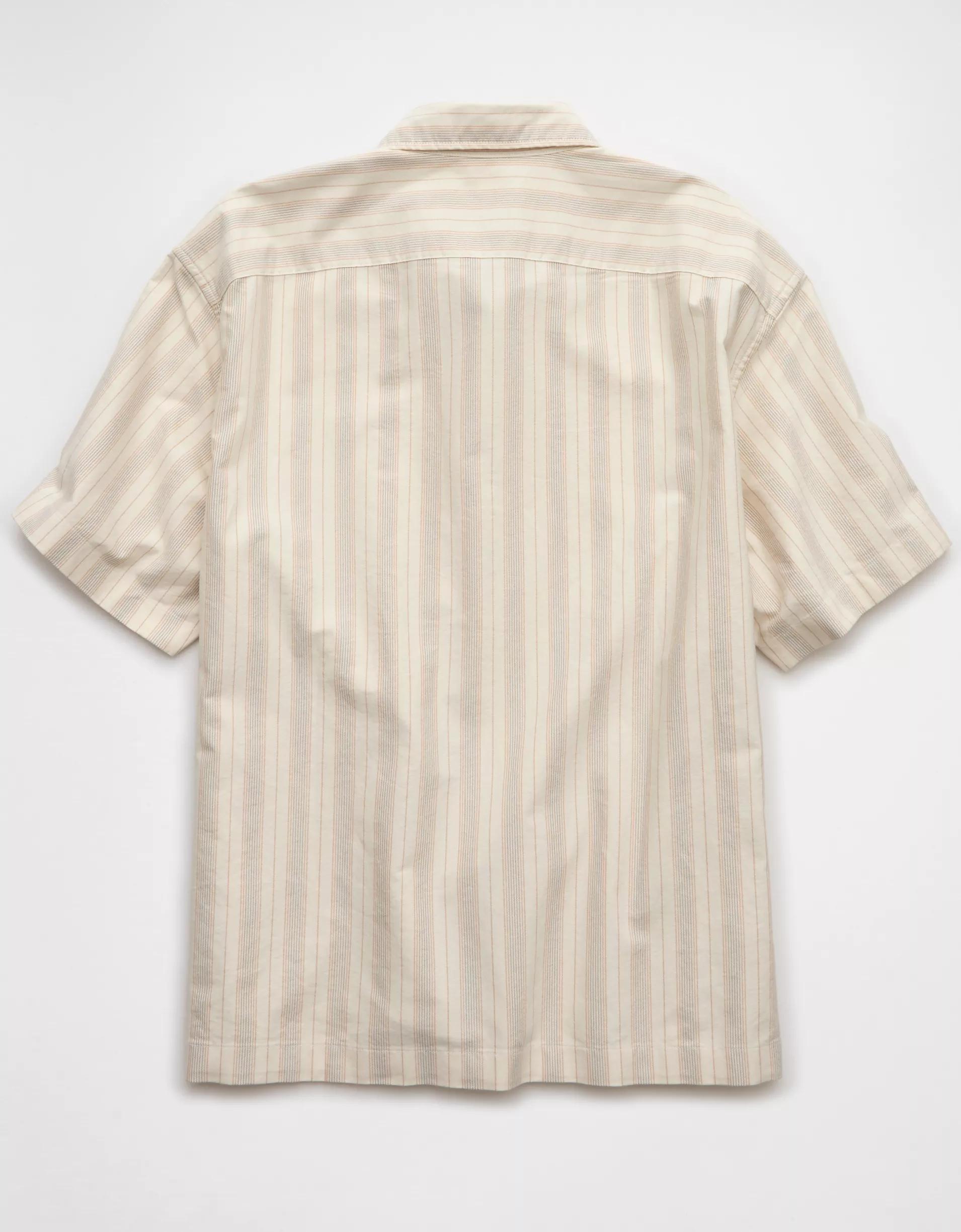 AE Poolside Striped Button-Up Shirt Product Image