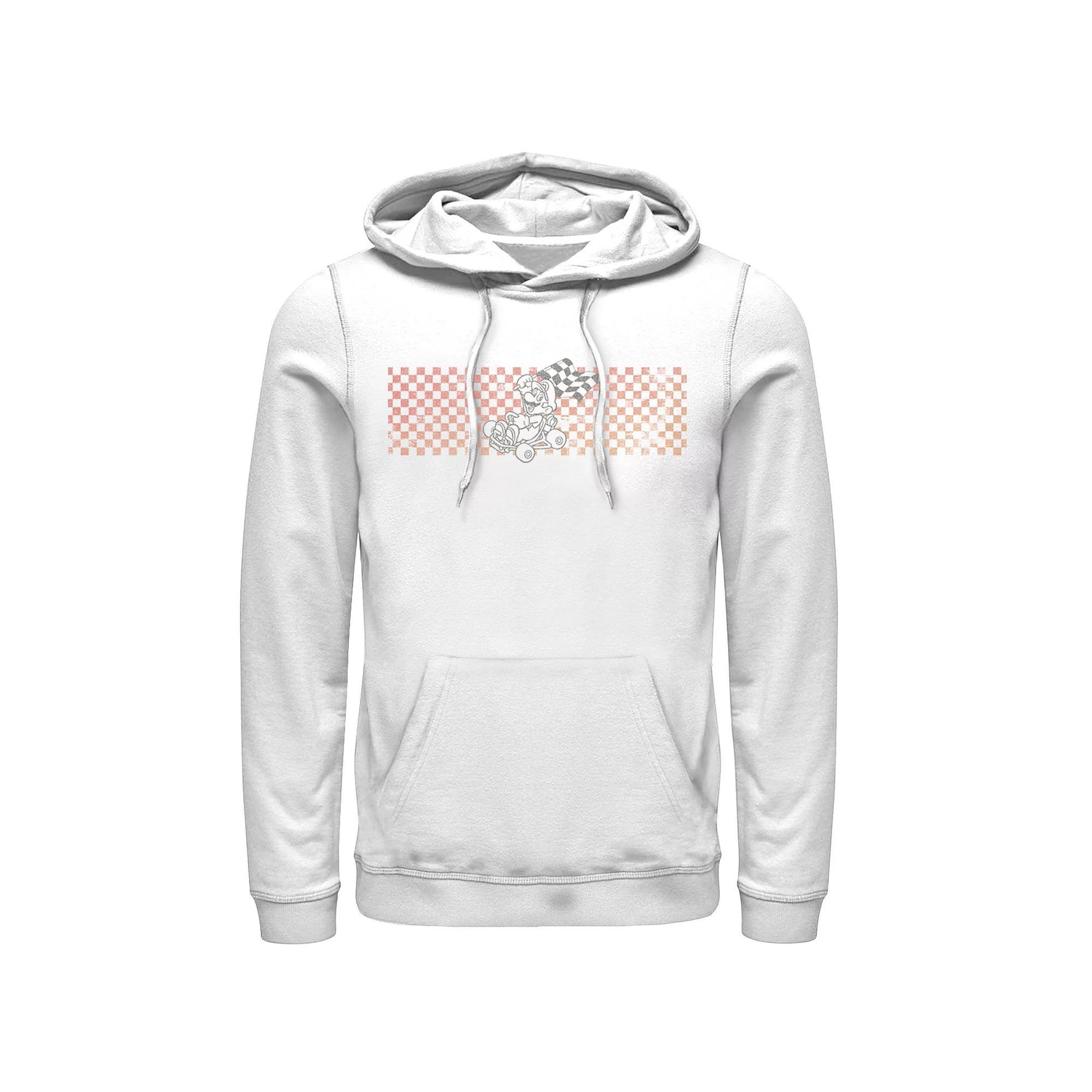 Men's Nintendo Mario Kart Finish Line Checkered Flag Hoodie,  Product Image