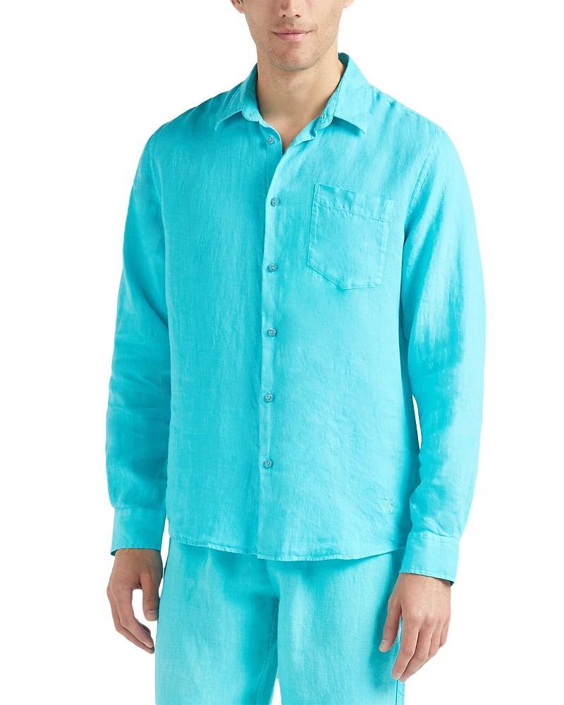 Vilebrequin Men's Solid Linen Shirt Product Image