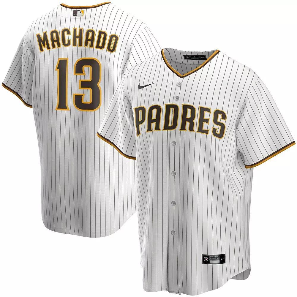 Men's Nike Manny Machado White San Diego Padres Alternate Replica Player Jersey, Size: 2XL Product Image