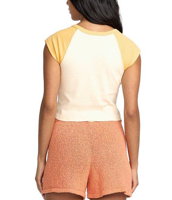 Billabong Beach Club Babe Color Block Raglan Sleeve T-Shirt Product Image