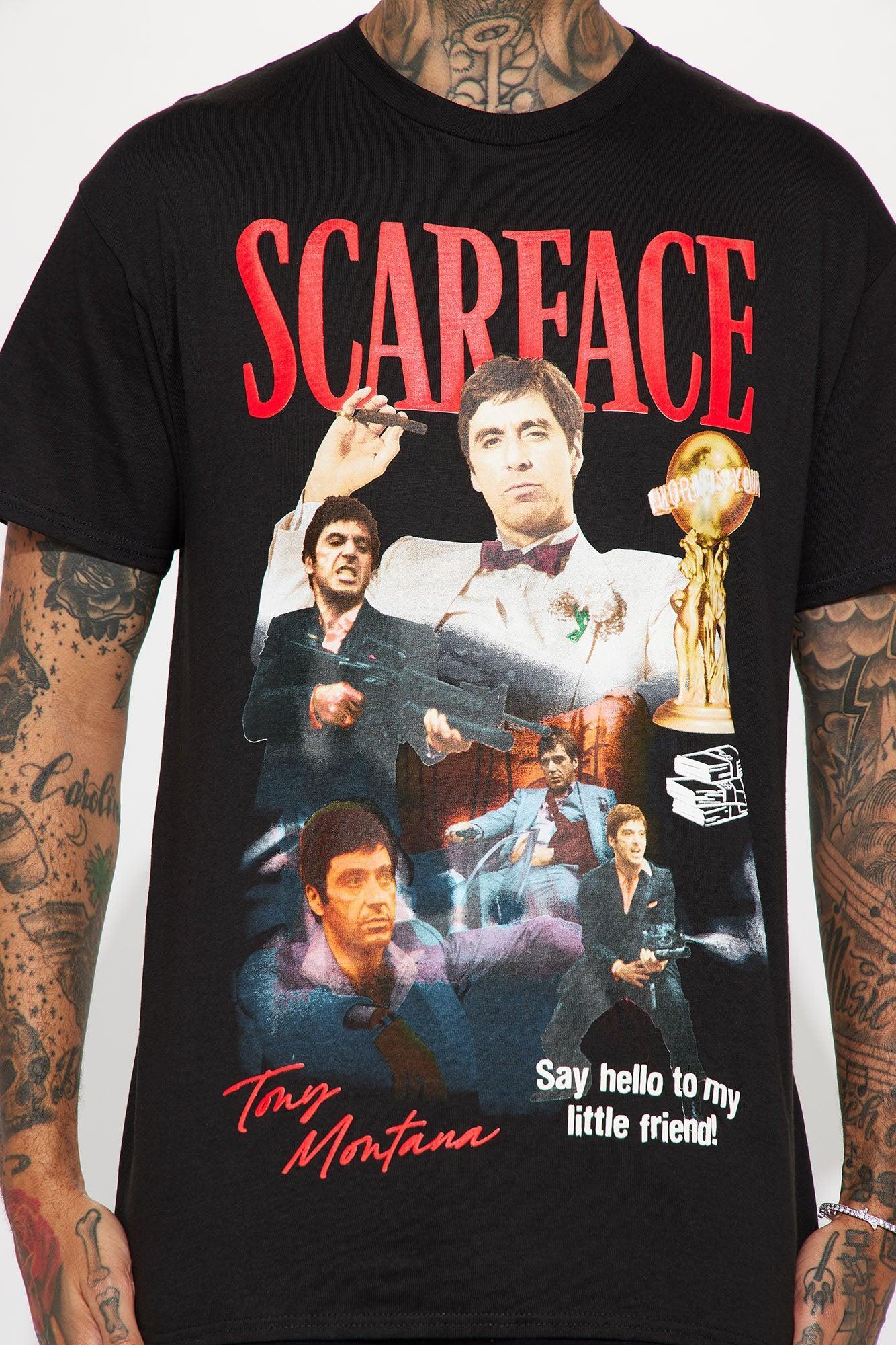 Scarface Say Hello Short Sleeve Tee - Black Product Image