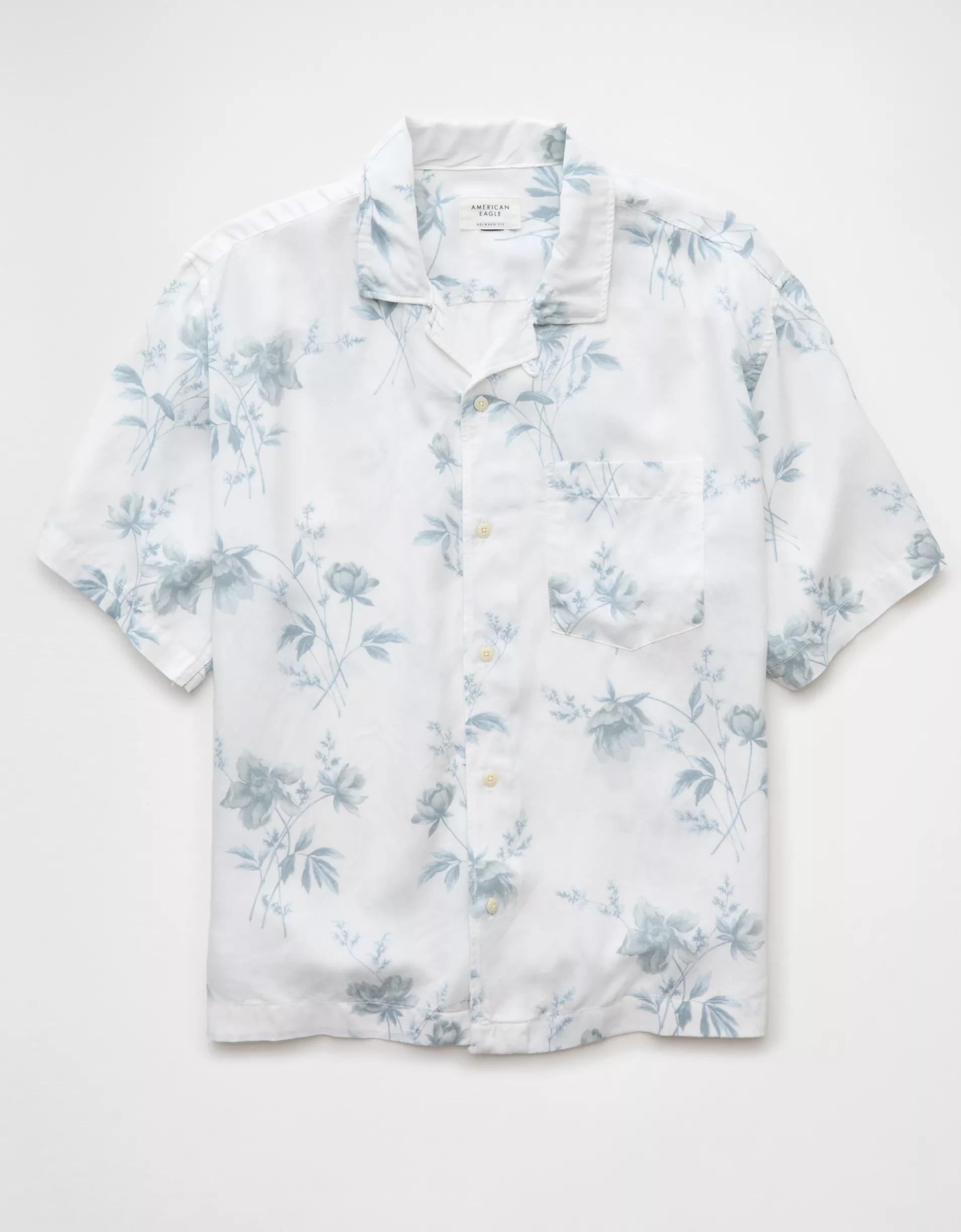 AE Poolside Floral Button-Up Shirt Men's Product Image