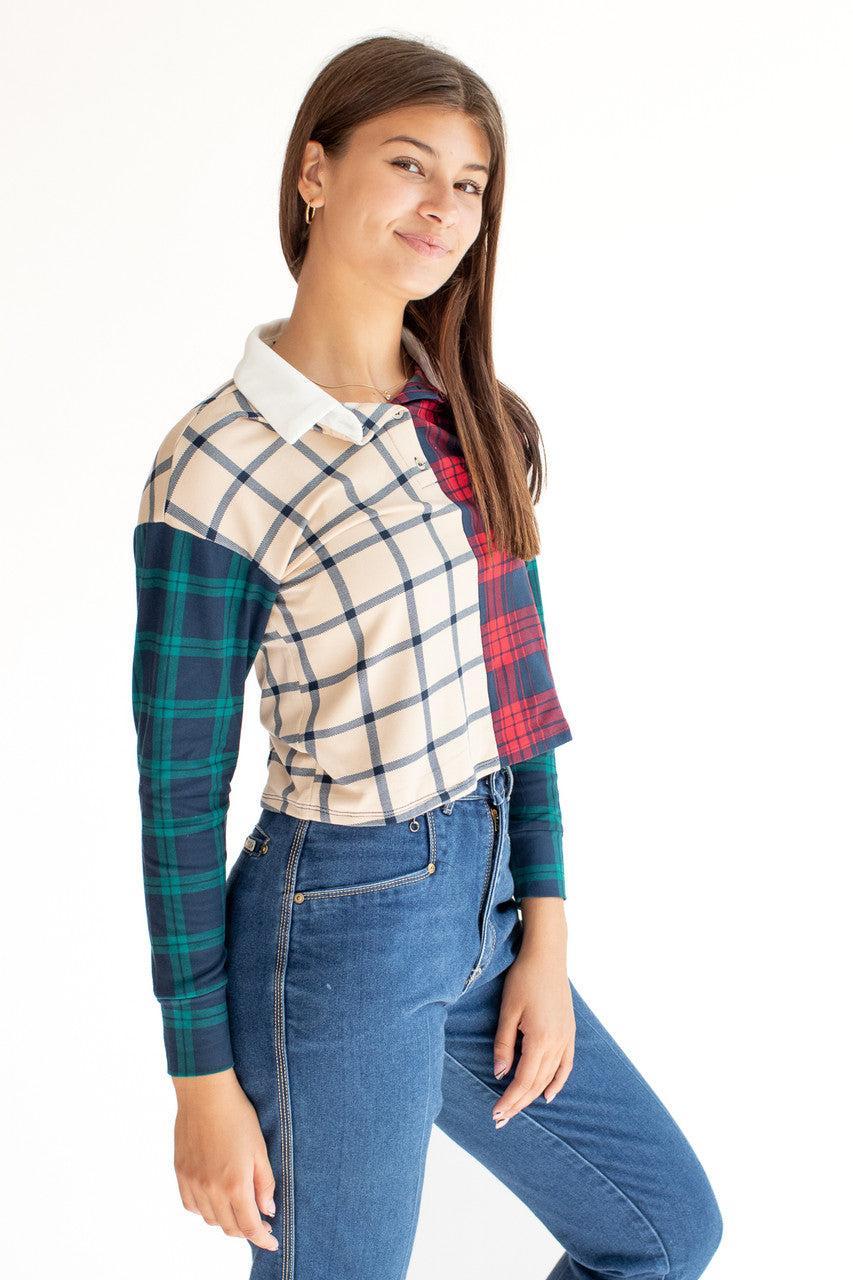 Mixed Plaid Multicolor Shirt Product Image
