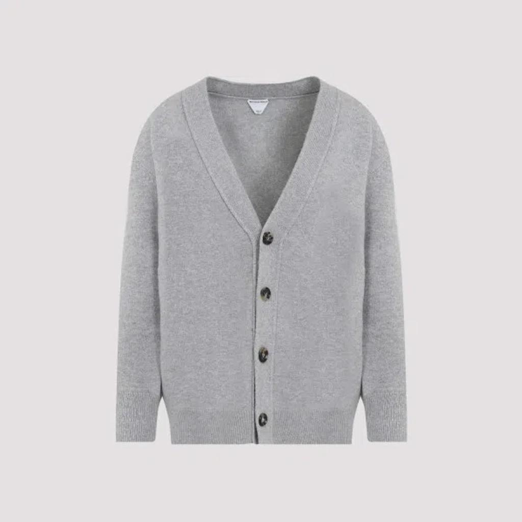 BOTTEGA VENETA Cashmere Cardigan M In  Light Grey Product Image