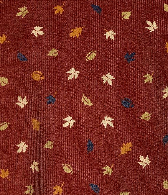 Roundtree & Yorke Long Sleeve Leaf Print Corduroy Sport Shirt Product Image