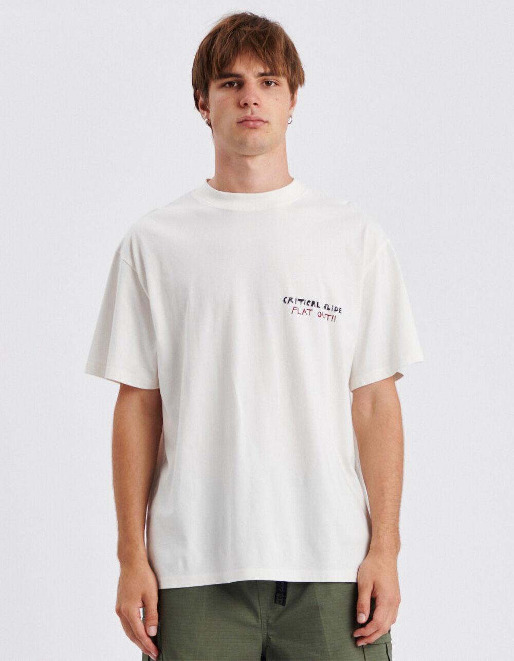 THE CRITICAL SLIDE SOCIETY Flat Out Mens Tee - WHITE Product Image
