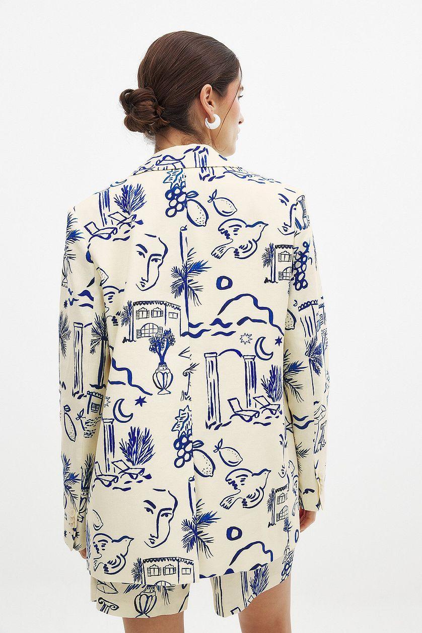 Printed Blazer Product Image