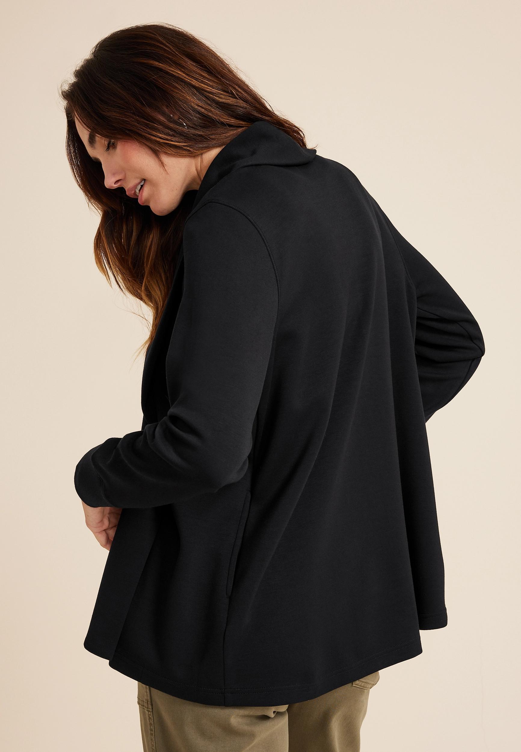 Shawl Collar Scuba Cardigan Product Image