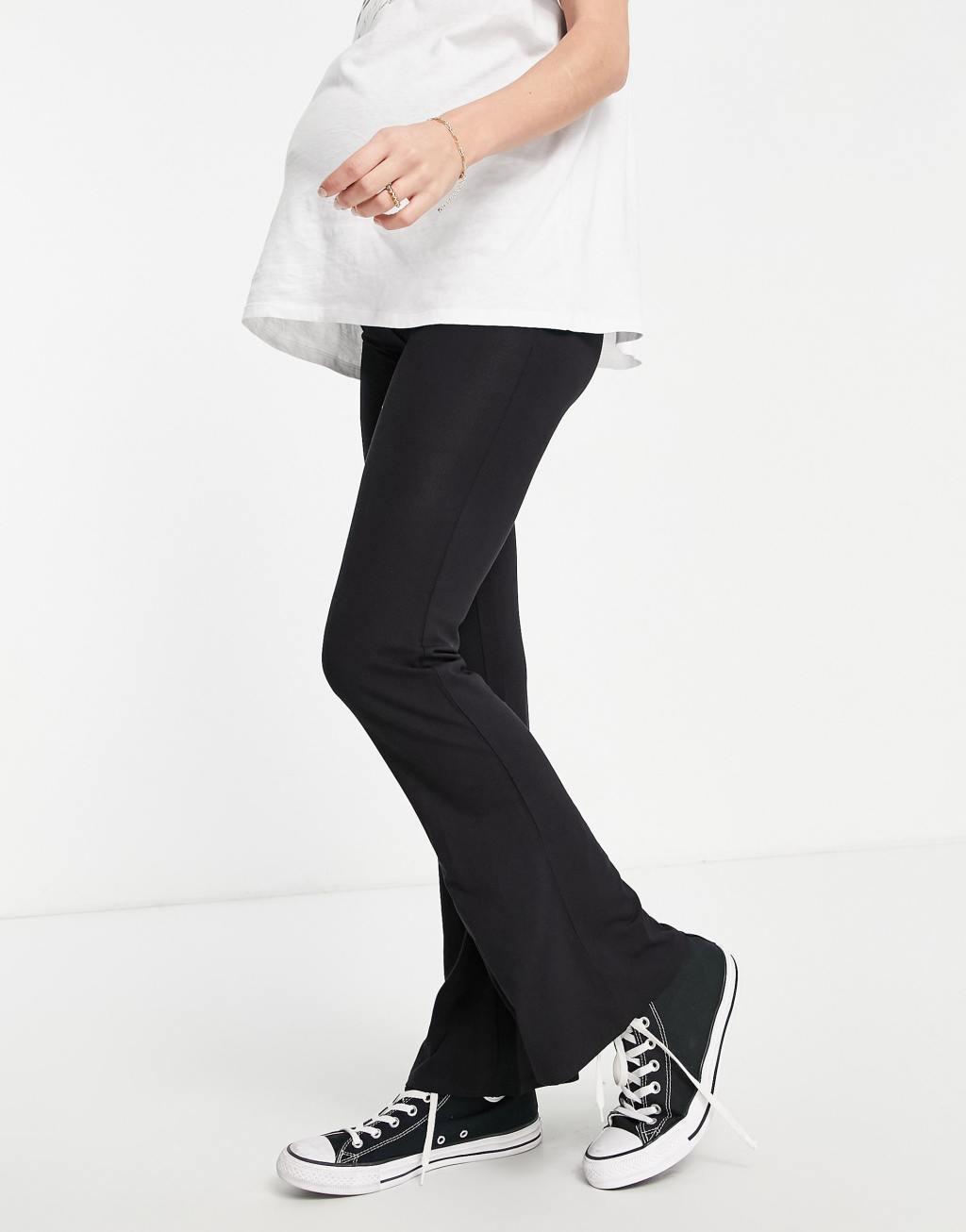 ASOS DESIGN Maternity over the bump kick flare pant Product Image